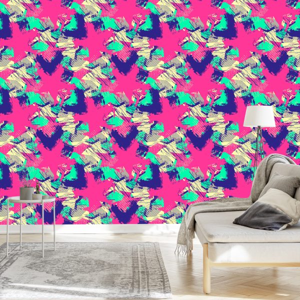 Behang Rafelige Graffiti - Afbeelding 3
