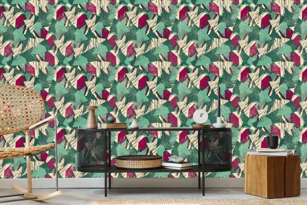 Behang Groene Graffiti - Afbeelding 5