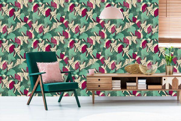Behang Groene Graffiti - Afbeelding 6