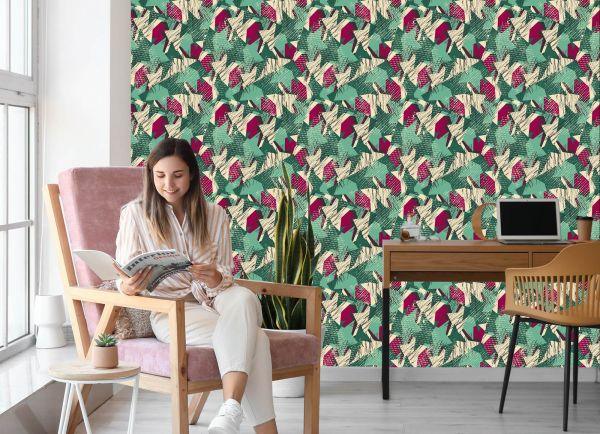 Behang Groene Graffiti - Afbeelding 7