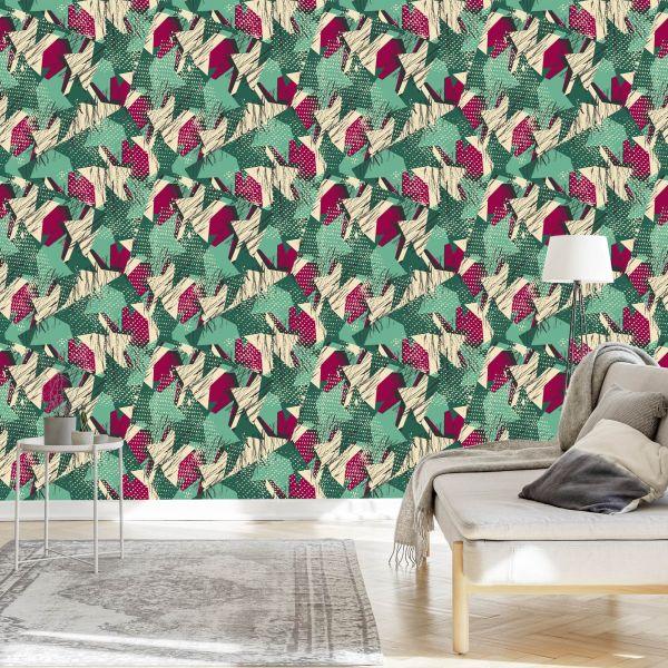 Behang Groene Graffiti - Afbeelding 3