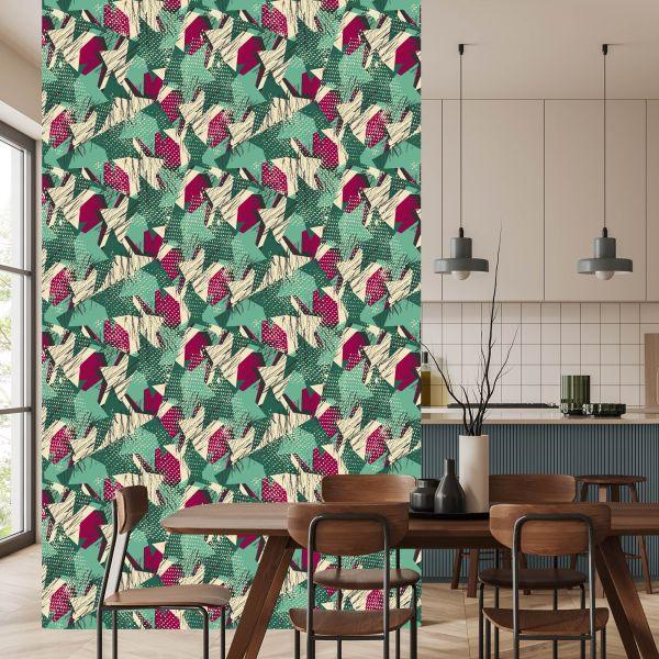 Behang Groene Graffiti - Afbeelding 4