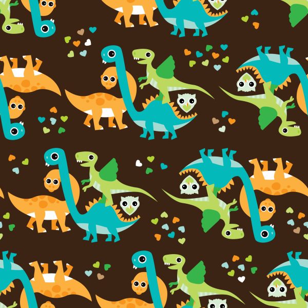 Behang Kleurrijke Dinosaurussen Vogels Voor Jongenskamer - Afbeelding 2