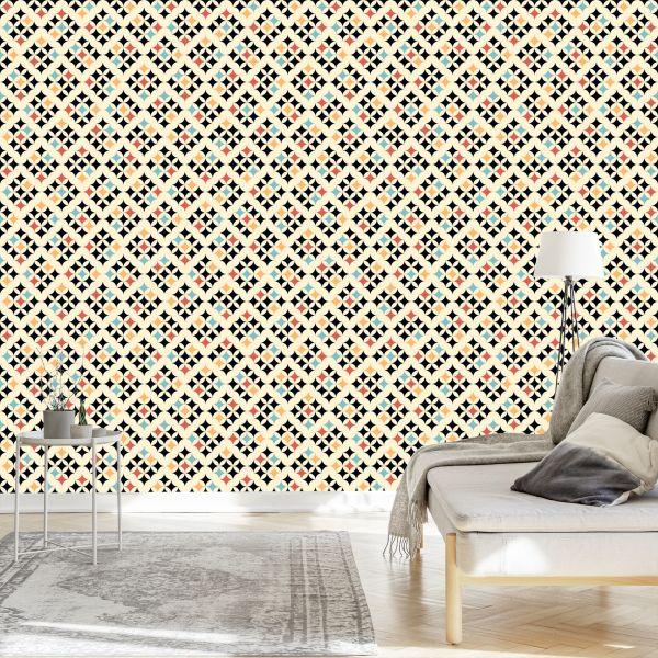 Behang Retro Patronen - Afbeelding 3