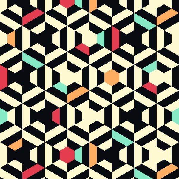 Behang Geometrische Abstractie - Afbeelding 2