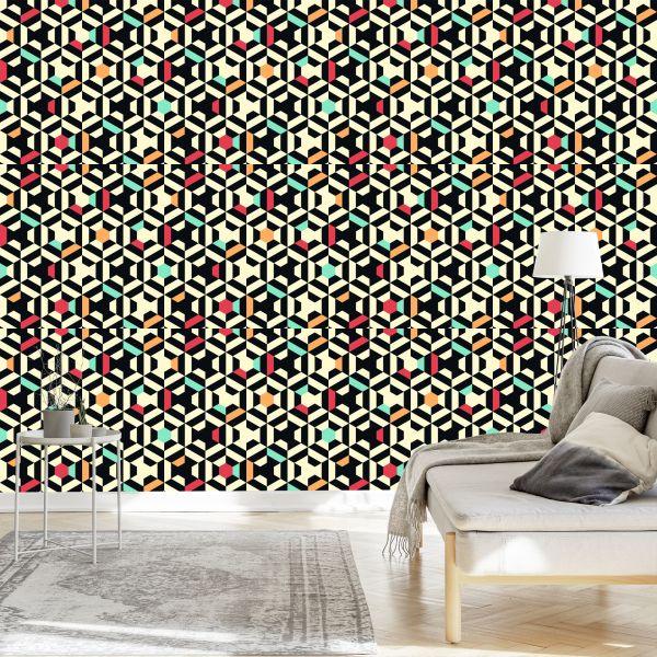 Behang Geometrische Abstractie - Afbeelding 3