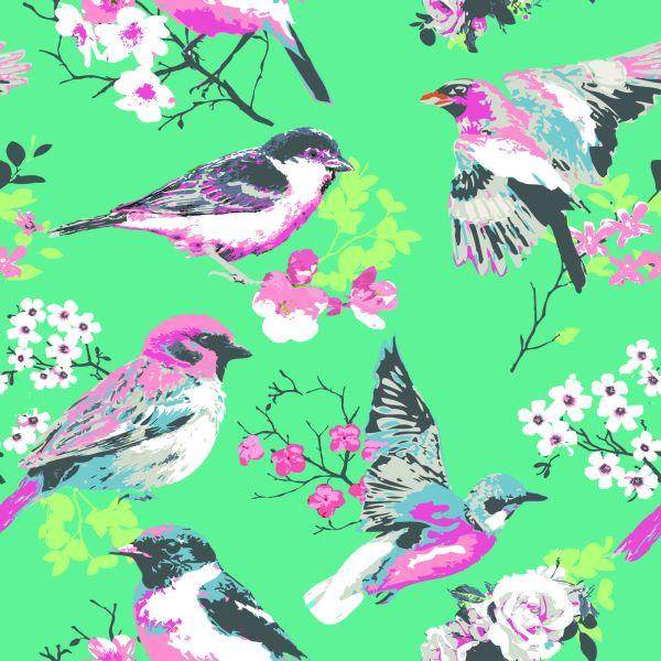 Behang Veelkleurige Vogels - Afbeelding 2