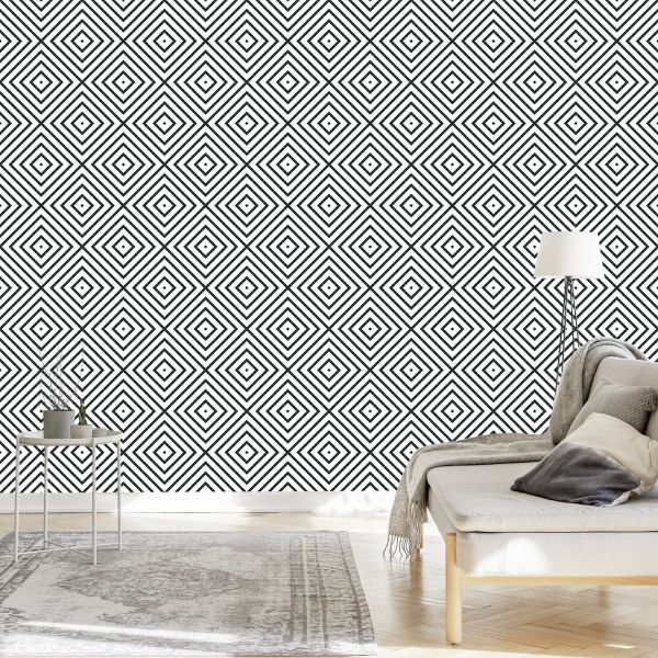 Behang Modern Geometrisch Patroon - Afbeelding 3
