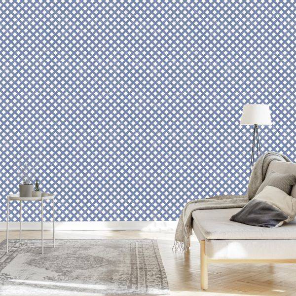 Behang Geometrisch Rooster Voor Woonkamer, Kantoor - Afbeelding 3