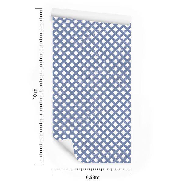 Behang Geometrisch Rooster Voor Woonkamer, Kantoor - Afbeelding 8