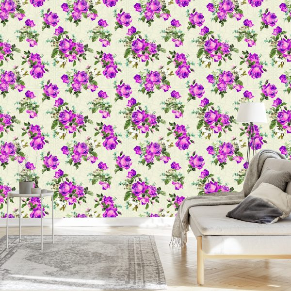 Behang Modieuze Rozen - Afbeelding 3
