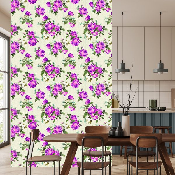 Behang Modieuze Rozen - Afbeelding 4