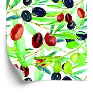 Behang Takken Met Fruit Groen Voor Keuken