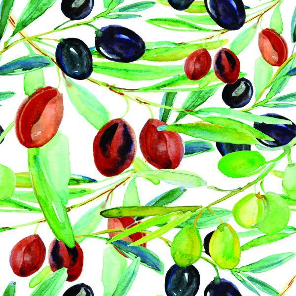 Behang Takken Met Fruit Groen Voor Keuken - Afbeelding 2