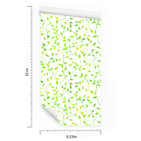 Behang Fijne Delicate Bladeren - Afbeelding 8