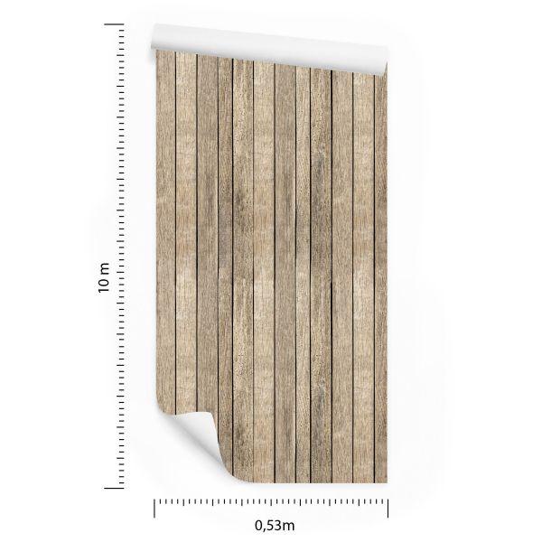 Behang Houten Planken In Scandinavische Stijl - Afbeelding 8