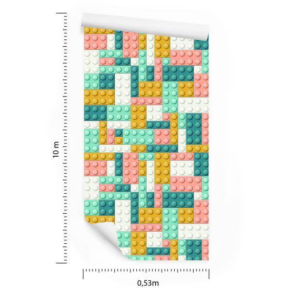 Behang Pastelblokken Voor De Jongenskamer - Afbeelding 8
