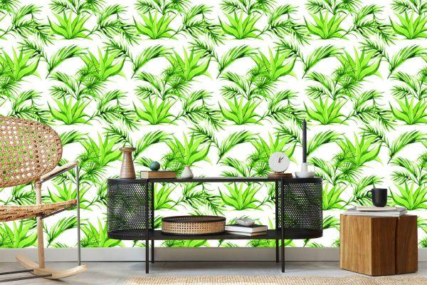 Behang Groene Bladeren - Afbeelding 5