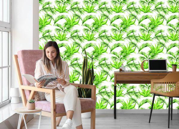 Behang Groene Bladeren - Afbeelding 7