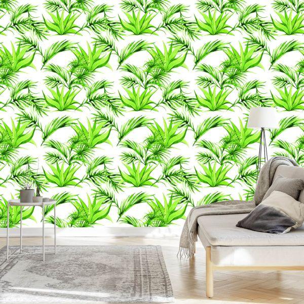 Behang Groene Bladeren - Afbeelding 3