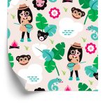 Behang Voor Meisjes, Dieren, Aapgroen