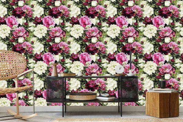 Behang Roze Bloemen - Afbeelding 5