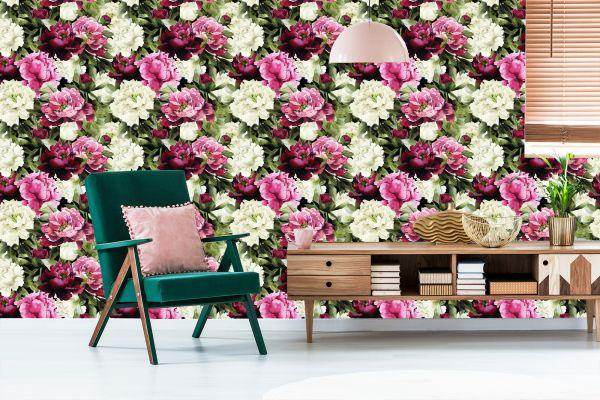 Behang Roze Bloemen - Afbeelding 6