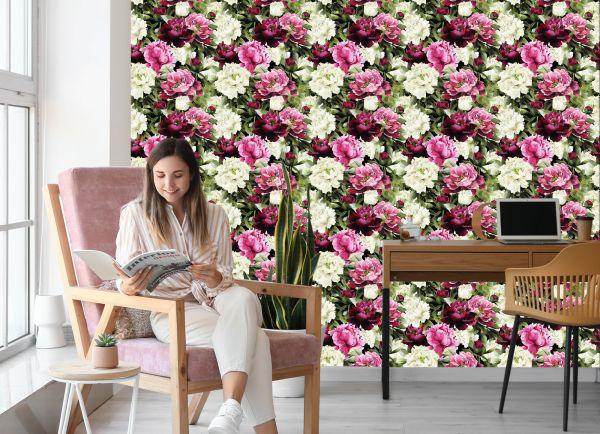 Behang Roze Bloemen - Afbeelding 7