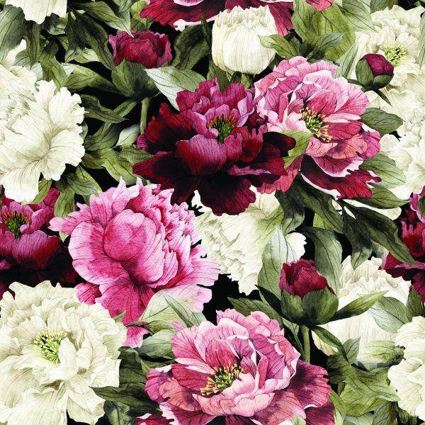 Behang Roze Bloemen - Afbeelding 2