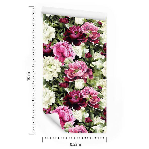 Behang Roze Bloemen - Afbeelding 8