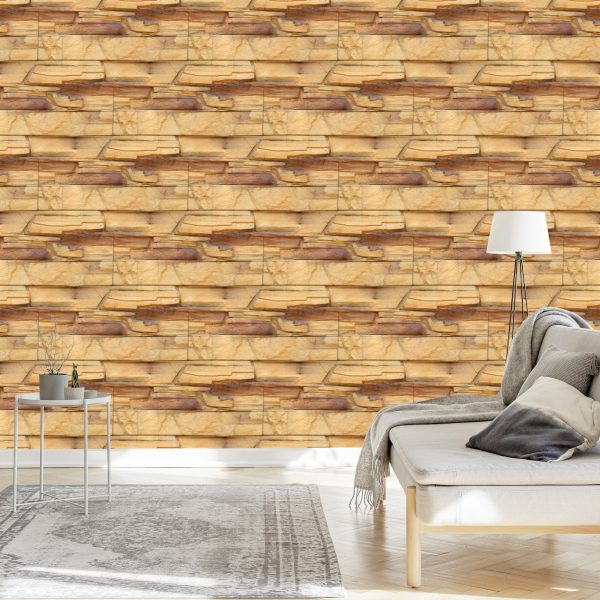 Behang Leisteen 3D - Afbeelding 3