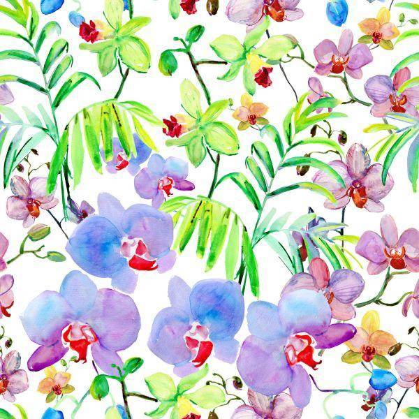 Behang Orchideeën Orchideeën Planten Bloemen Voor Woonkamer - Afbeelding 2