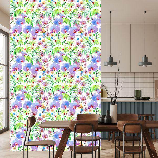 Behang Orchideeën Orchideeën Planten Bloemen Voor Woonkamer - Afbeelding 4
