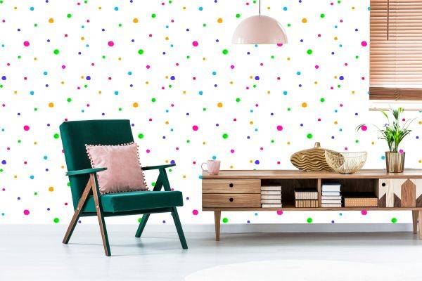 Behang Minimalistische Stippen - Afbeelding 6