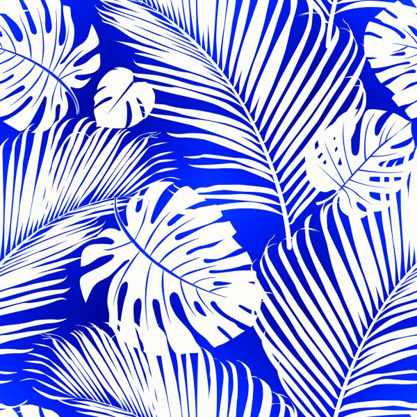 Behang Monstera En Palmbladeren - Afbeelding 2