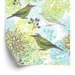 Behang Veelkleurige Vogels