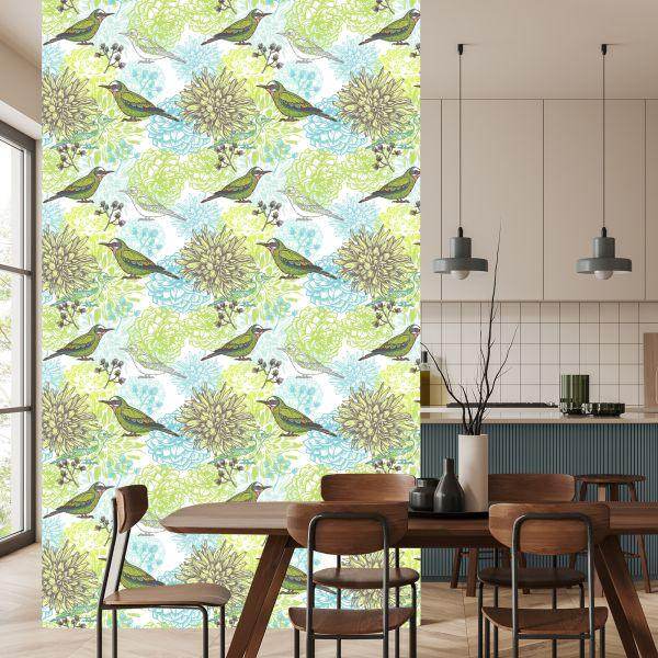 Behang Veelkleurige Vogels - Afbeelding 4