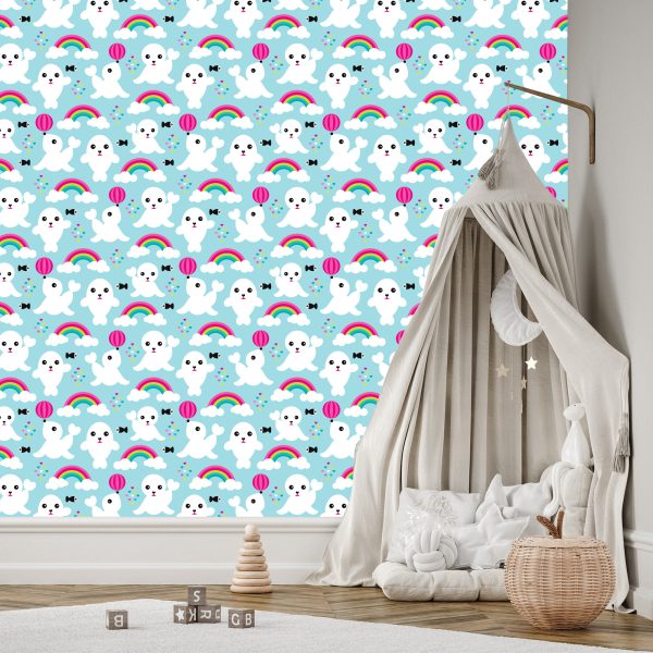 Behang Visrobben, Rainbow Sky - Afbeelding 3