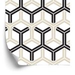 Behang Geometrisch - Zeshoeken