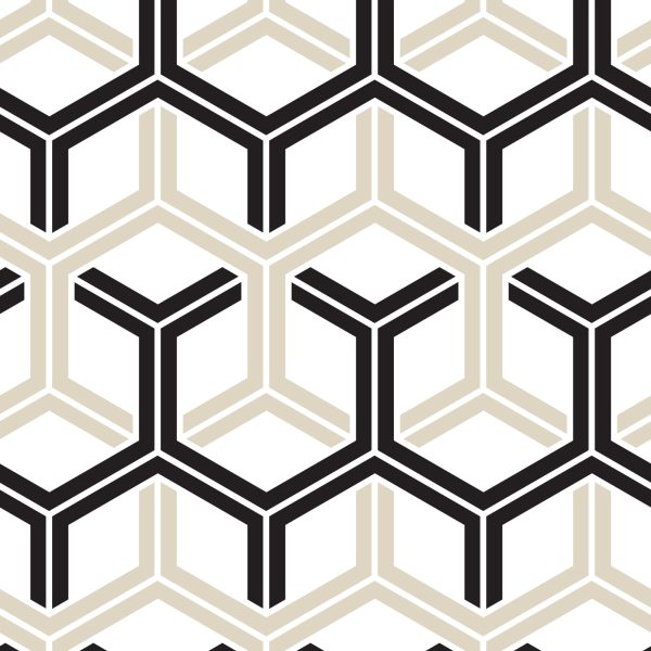 Behang Geometrisch - Zeshoeken - Afbeelding 2