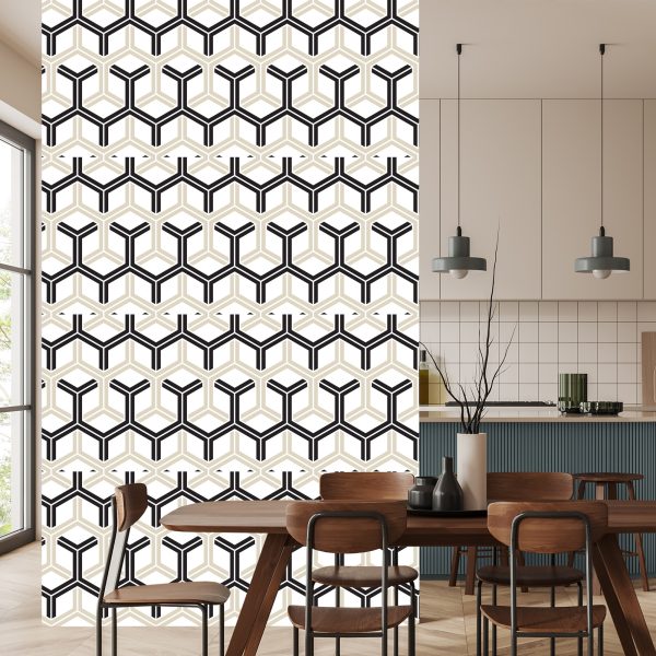 Behang Geometrisch - Zeshoeken - Afbeelding 4
