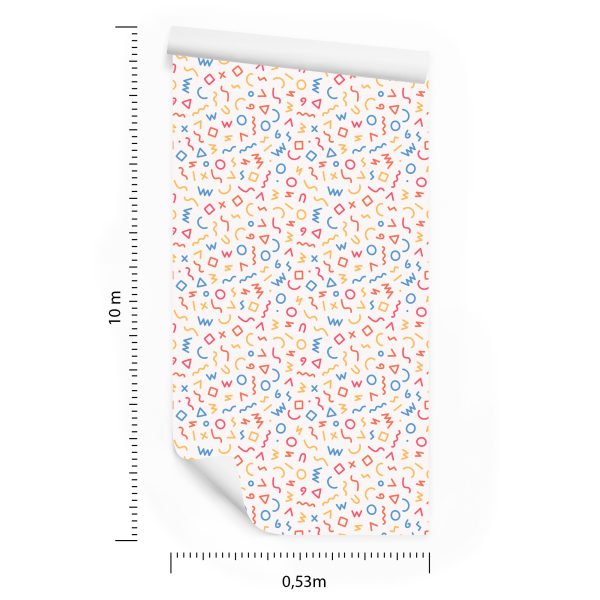 Behang Voor Kinderen - Geometrische Vormen - Afbeelding 8