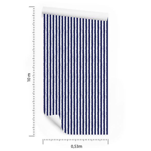 Behang Elegant Met Verticale Strepen Voor De Woonkamer Op Kantoor - Afbeelding 8