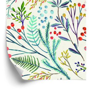Behang Planten In Retrostijl