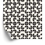 Behang Modernistisch Geometrisch Patroon