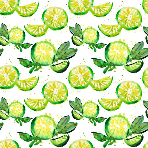 Behang Voor Keuken Fruit Limoen Bladeren - Afbeelding 2