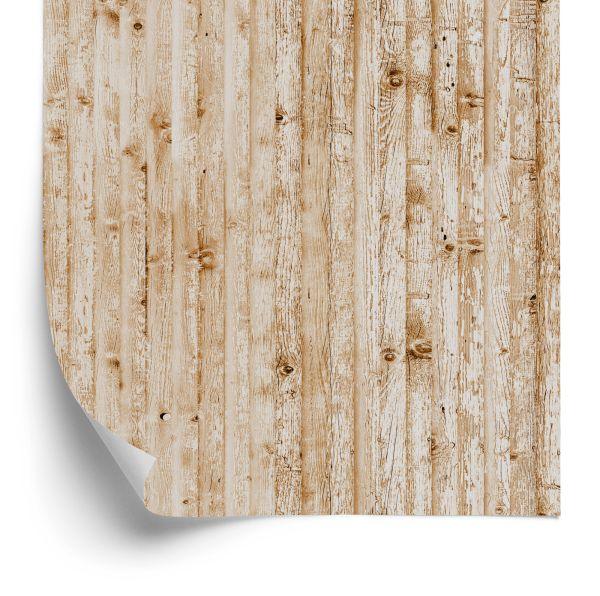 Behang Heldere Houten Planken
