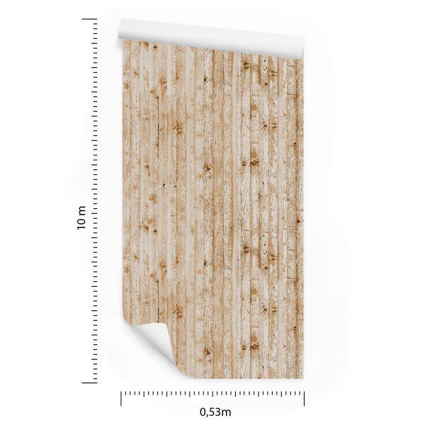 Behang Heldere Houten Planken - Afbeelding 8