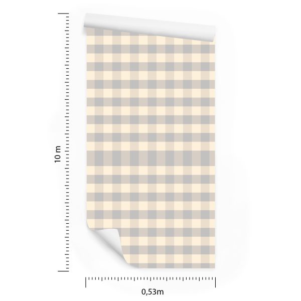 Behang Optische Geometrische Plaid Voor Woonkamer - Afbeelding 8