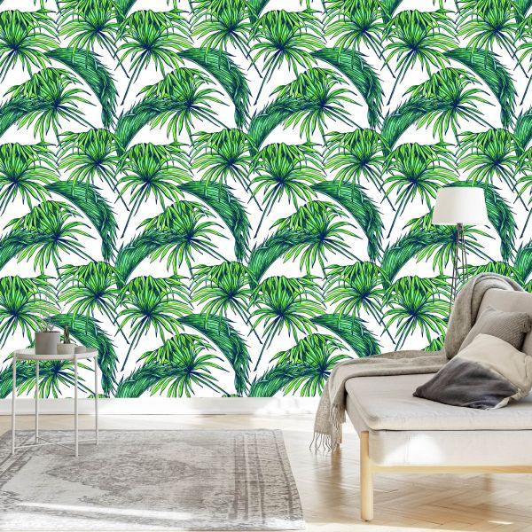 Behang Palm Bladeren - Afbeelding 3